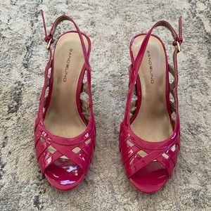 Fuchsia Open Toe Heels